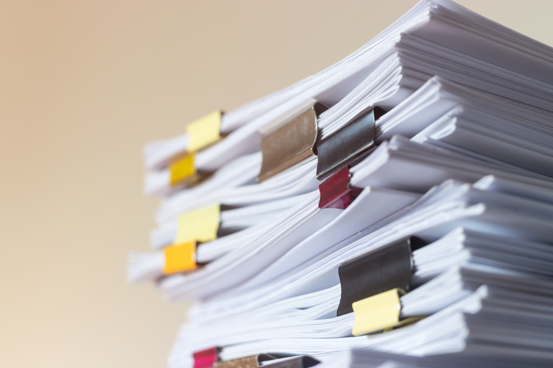 Image of A stack of documents