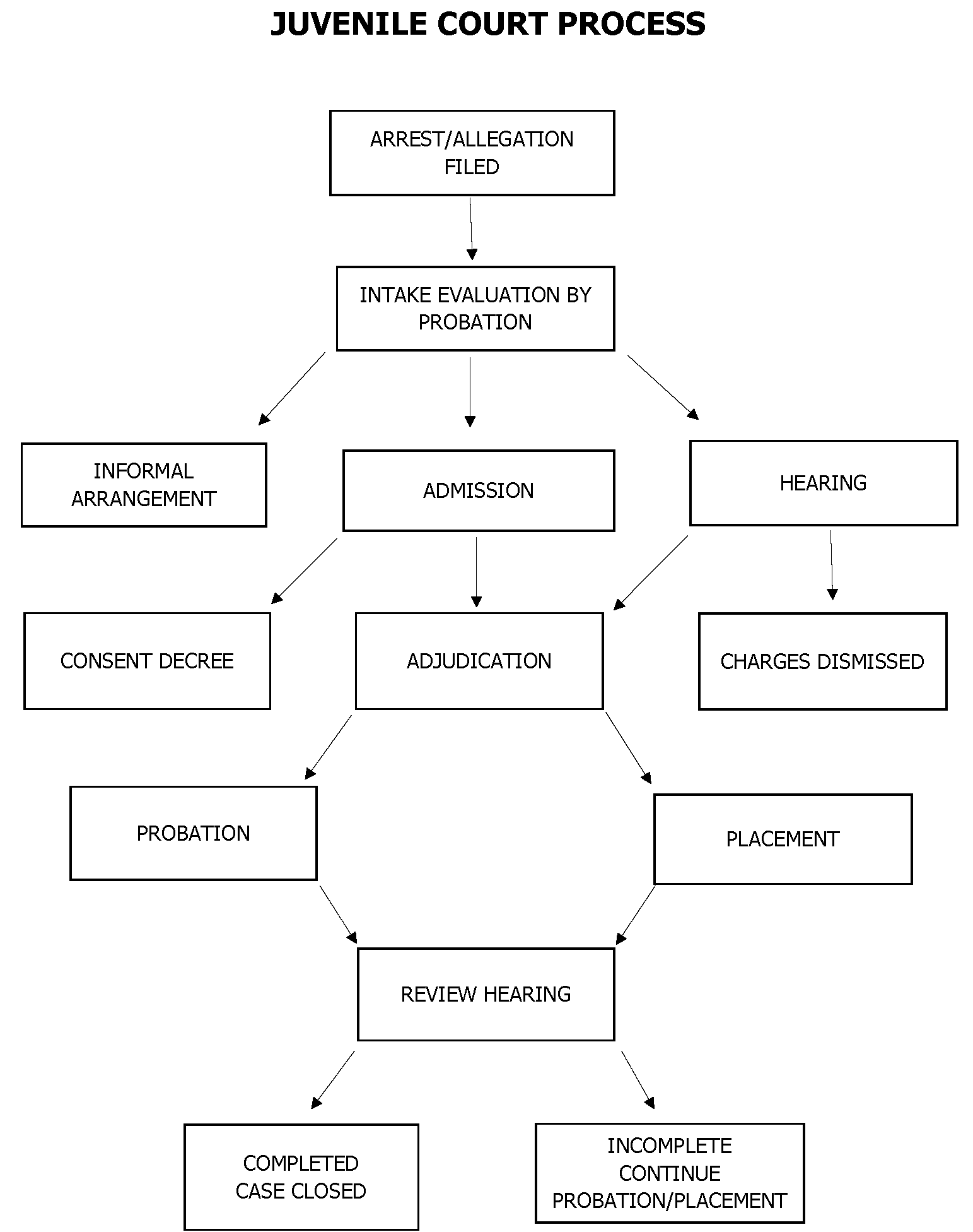 juvenile courtroom process