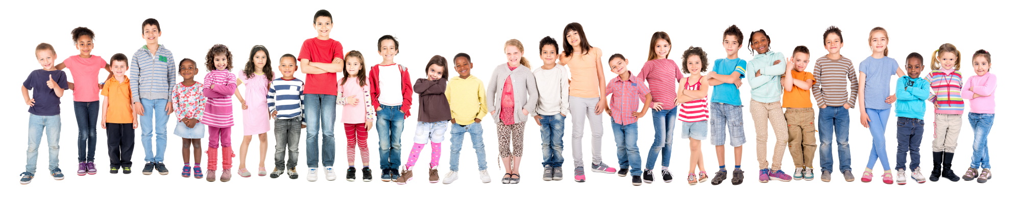 Image of children standing side by side