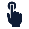 Icon of a Finger Pressing a Button