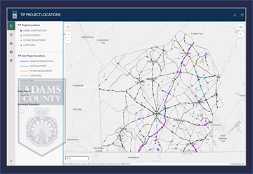 Image of the TIP Project Location Application