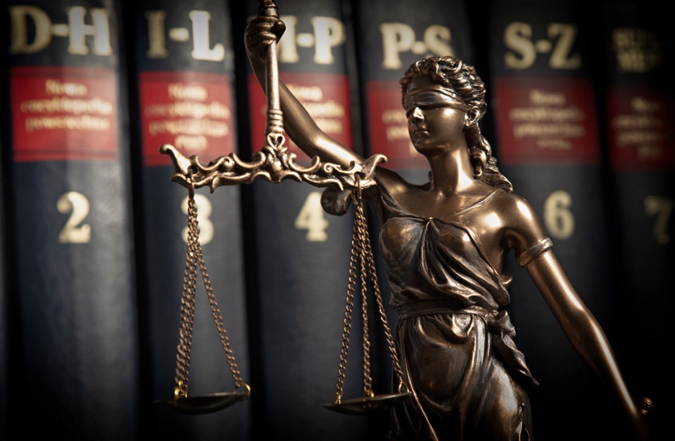 Image of law books on a shelf