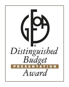 Image of GFOA distinguisted Budget Award